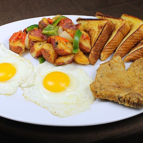 #9 PORK CHOP COMBO.