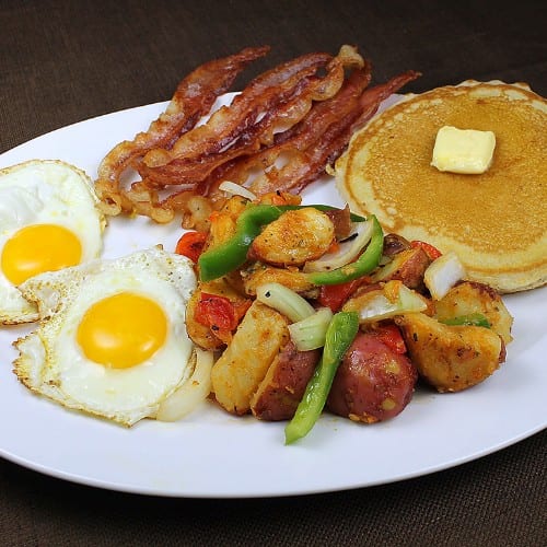 #11 PANCAKE COMBO.