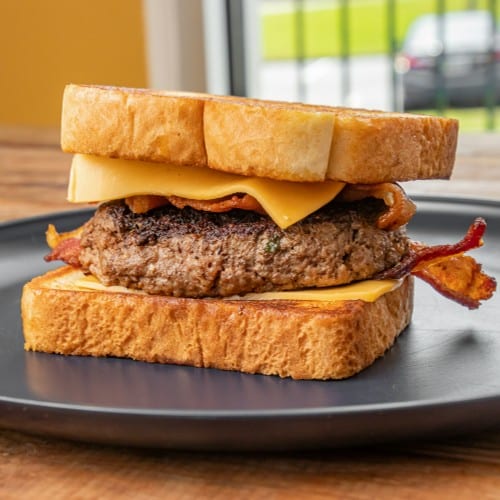 BEEF PATTY MELT.