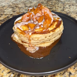 PEACHES & CREAM PANCAKES