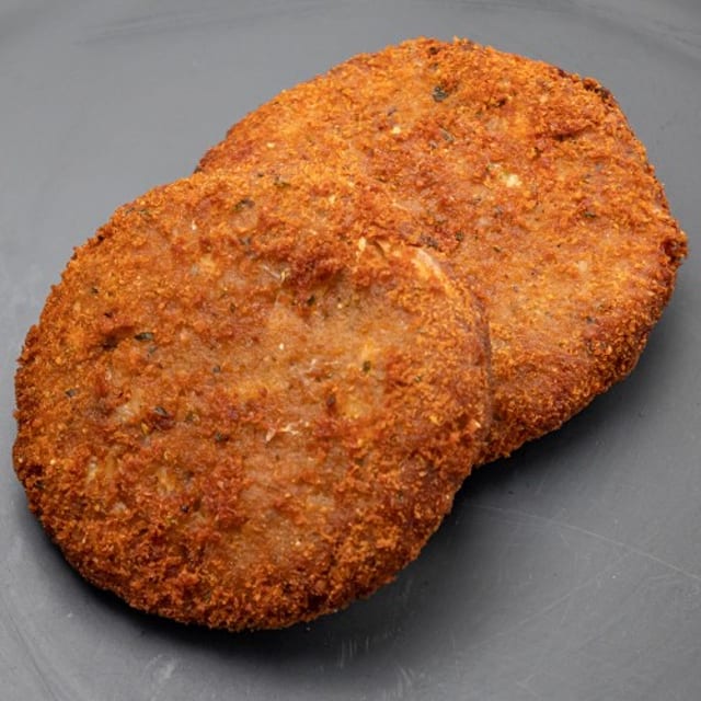 2 PC SALMON CAKES.