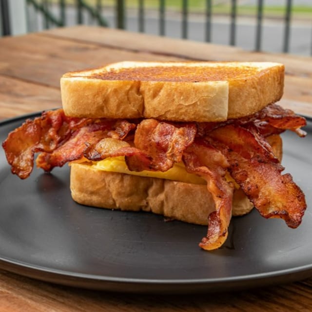 BACON EGG/ CHEESE SANDWICH.