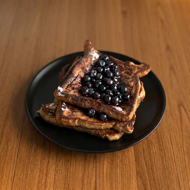 BLUEBERRY FRENCH TOAST.