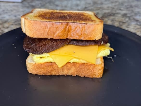Pattie Sausage, Egg & Cheese Sandwich.