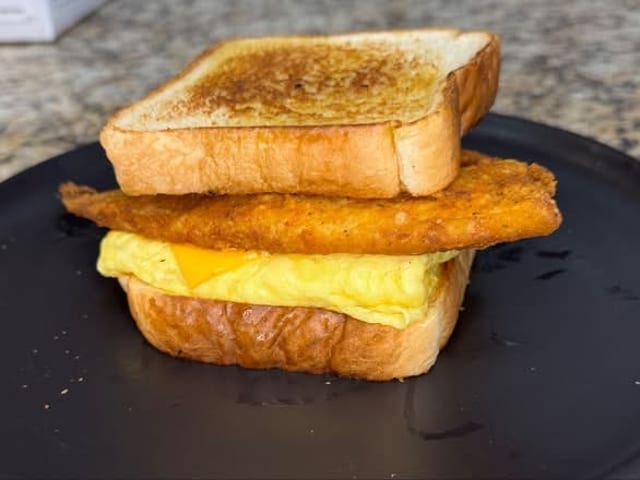 Fish, Egg & Cheese Sandwich.